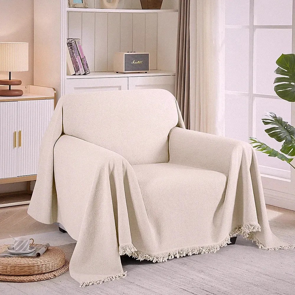 Armchair Sofa Slipcover Thick Durable Couch Cover Blanket for Recliner Sofa 1...