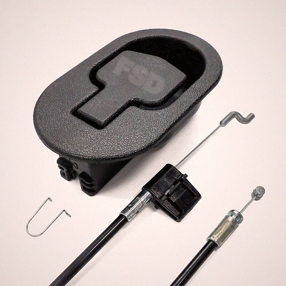 Black Plastic Recliner Chair, Sofa Replacement Trigger Handle Lever & Cable Set