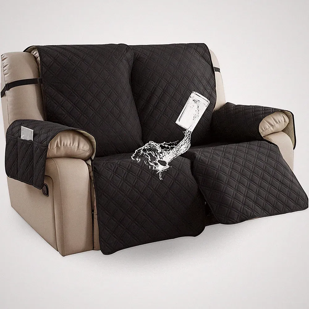 Non-slip waterproof sofa recliner set 2 seats, home decoration protection