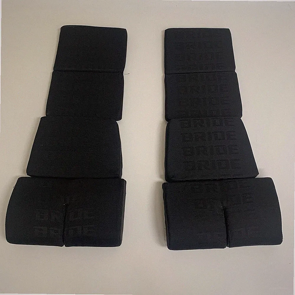 PAIR Non-Recliner Bride Gradient Seat Pads Replacement Pad Cushion 2 Set Black