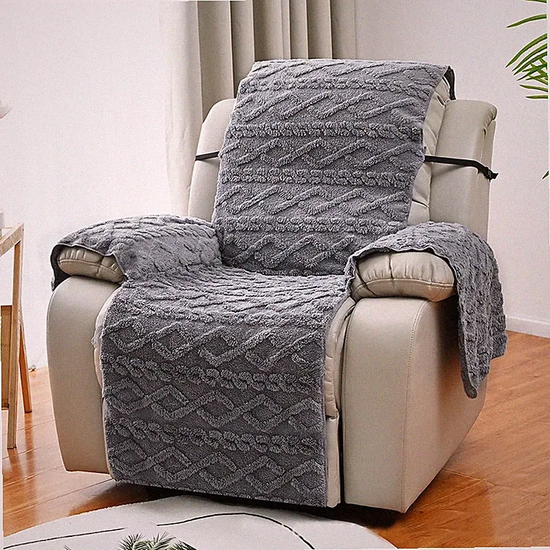 Recliner Chair Cover Slipcover Blankets Protector Anti-Slip Sofa Protection Pad